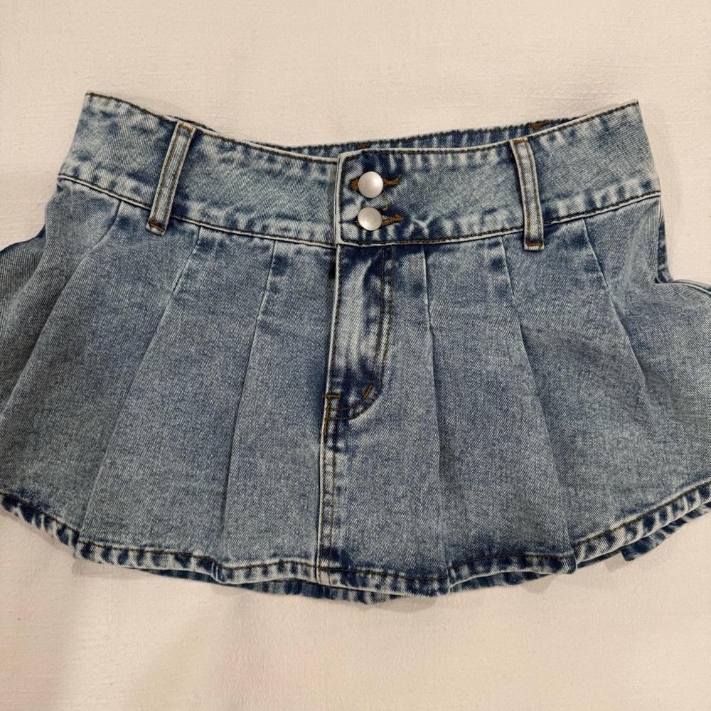 Revolve Pleated Mini Skirt